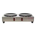 Classic Concepts Classic Concepts CCDW2 2 Burner Coffee Decanter Warmer; Stainless Steel CCDW2